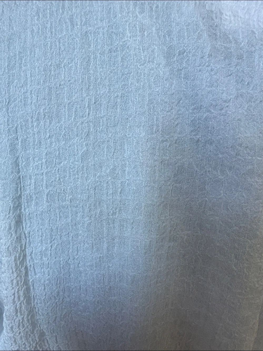 ASTR  Sheer Textured V-Neck Peplum Blouse with Puff Sleeves  white   lined  NWOT